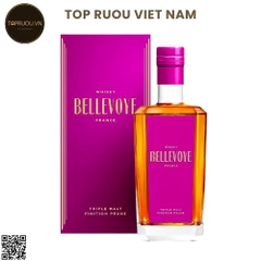 Whisky Bellevoye Finition Prune (Tem Tím) - 700ml - 43% - Pháp