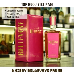 Whisky Bellevoye Finition Prune (Tem Tím) - 700ml - 43% - Pháp