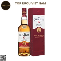 Whisky The Glenlivet 15 Single Malt - 700ml - 40% - Scotland