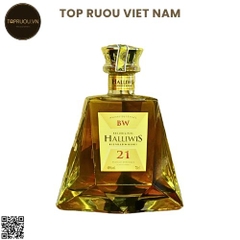 Whisky Halliwis BW 21 - 700ml - 40% - Pháp (Không Hộp - Không Ly)