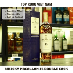 Whisky Macallan 15 Double Cask Single Malt - 700ml - 43% - Scotland