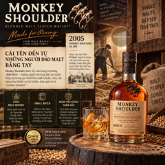 Whisky Monkey Shoulder Original Blended Malt - 700ml - 40% - Scotland