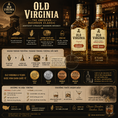 Whisky Old Virginia Bourbon 6 Years - 700ml - 40% - Mỹ
