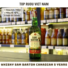 Whisky Sam Barton Canadian 5 Years - 700ml - 40% - Canada