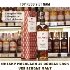 Whisky Macallan 15 Double Cask V25 - 700ml - 43% - Scotland