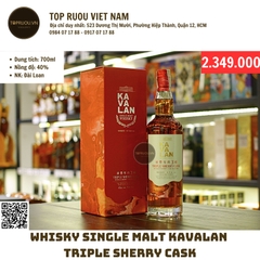 Whisky Kavalan Triple Sherry Cark - 700ml - 40% - Đài Loan