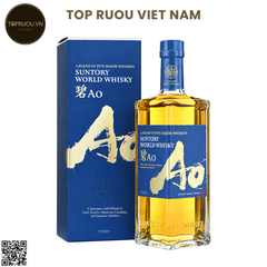 Whisky Suntory World Ao - 700ml - 43% - Nhật Bản