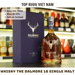 Whisky The Dalmore 18 Single Malt - 700ml - 43% - Scotland