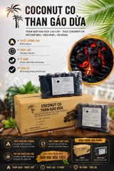 DÒNG THAN QUE (PREMIUM) COCONUT CO CHARCOAL STICKS – THÙNG 8-10Kg
