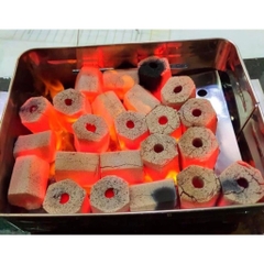 THAN GÁO DỪA COCONUT CO – THAN KHÔNG KHÓI CHUYÊN DÙNG NƯỚNG BBQ - HÌNH TRỤ 16 VIÊN/KG