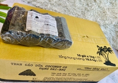 THÙNG 10KG THAN GÁO DỪA COCONUT CO – THÙNG 10KG THAN KHÔNG KHÓI CHUYÊN DÙNG NƯỚNG BBQ - HÌNH LỤC GIÁC (4VIÊN/KG )