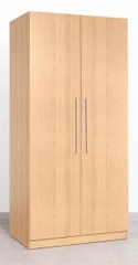 Tủ Quần Áo Gỗ MDF 2 Cánh Tay Nắm