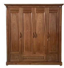 Tủ áo gỗ xoan đào 4 cánh
