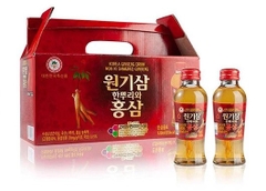 Nước hồng sâm có củ Won Ki Sam 120ml x 10 chai