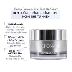 Kem Dưỡng Epona Sáng Da, Nâng Tone Chiết Xuất Ốc Sên 50ml