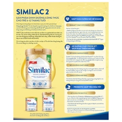 Sữa Similac 5G số 2 900g (6-12 tháng) - Abbott