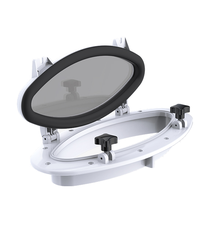Cửa Sổ Vách Cano , Nhựa ABS Dạng Oval 323mm, Porthole ovan SFPP1-03