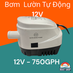 Bơm Nước Lườn Tự Động Cano 12V, Lưu Lượng 750GPH Model : SFBP1-G750-06