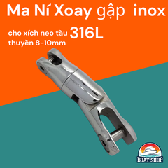 Ma Ní Xoay Cho Neo Tàu Thuyền. Thép Không Gỉ Inox 316, Mã LR01201, Gập Xoay