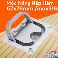 Móc Nâng Nắp Hầm Chữ Nhật, Kt: 57x76mm, inox 316