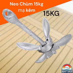 Neo Chùm , Neo Xếp Gọn, Chất Liệu Thép Mạ Kẽm, Xếp Gọn Nặng 15kg, Cho Tàu Cano