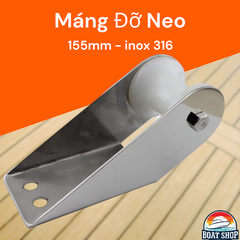 Máng Đỡ Neo Tàu Thuyền ( Loại Nhỏ ) , Giá Đỡ Neo Cano Chất Liệu Inox 316, Kích Thước 155x51mm, Mã S30202-2