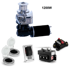 Tời điện 2V DIN766, Cs1200W, Mã C1212C-10MM, Motor 1200W, 12V, trọng lượng nâng tối đa 400kg, sức kéo tối đa 1100kg, 1 pha,