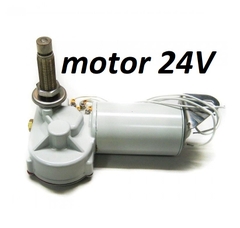 24V Motor gạt Mưa Vetus RW02A 24V, Trục 50mm, 16 Răng Rơ Nia, Dành Cho Tàu Thuyền Hàng Hải Cano