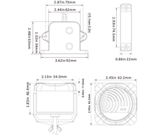 SFWAS1-20-01 Cảm Biển Báo Mức Nước 12V, 20A, Báo Âm Thanh 95DB Cho Bơm Nước Lườn