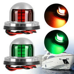 Cặp Đèn Tín Hiệu Xanh Đỏ Tròn LED 12/24V, Chống Nước, Model  S40220-22-32