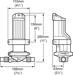 Bơm Toilet Công Suất Lớn WHALE GULPER 320, Điện Áp 12/24V