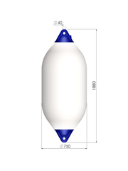 Đệm Chống Va Polyform, Kích Thước 1455x590mm, Màu Trắng, Mã F13, Hàng Mới 100%