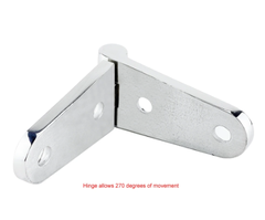 Bản Lề Thép Không Gỉ Inox 316L, Mài Bóng Cho Tàu Cano, Mã S31004