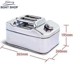 Thùng Xăng Dự Phòng Inox 5 Lít 35x17x18 , 5L, Bình Xăng Dự Phòng INOX