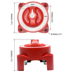 Công Tắc Đơn 2 Tiếp Điểm 2 Position 350Amp Battery Isolator Switch