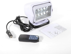 Đèn Pha LED 12V 50W, Điều Khiển Remote Không Dây Từ Xa, Màu Trắng, Dùng Cho Tàu Cano