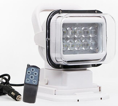 Đèn Pha LED Trắng 12V 50W, Điều Khiển Remote Không Dây Từ Xa, Màu Trắng, Dùng Cho Tàu Cano