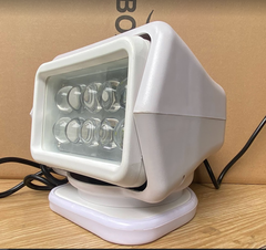 Đèn Pha LED 12V 50W, Điều Khiển Remote Không Dây Từ Xa, Màu Trắng, Dùng Cho Tàu Cano