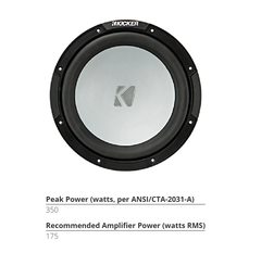Loa Siêu Trầm Subwoofer Kicker 10
