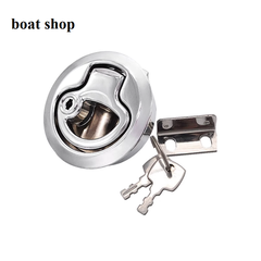 Khóa Nắp Hầm Tròn S31143-2, Có Chìa, Dạng Gài , KT 65x35mm, Inox 316