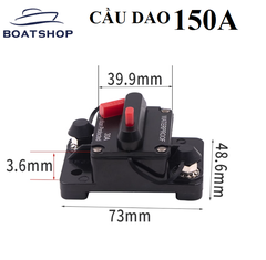 Cầu Dao điện DC 12V 150A Có Công Tắc - Bảo Vệ Hệ Thống An Toàn, Mã SF50650-91-150A