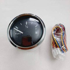 Đồng Hồ Đo Mức Xăng Dầu, Chất Lỏng, Điện 12/24V Đường Kính 52mm, Màu Đen