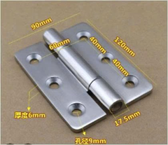 Bản Lề Chữ Nhật Inox 304, Kích Thước 90x120mm