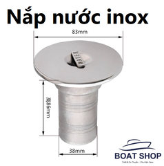 Nắp Nước Inox SS316, Nắp Vặn,  Đường Kính 38.1mm, Hàng Mới 100%, Mã S30603-33