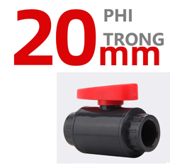 Van Khoá Ống Van bi Sanking PVC Phi Trong Dùng Cho Ống 20 25 32 50 63 75 110, Chuyên Cho Hồ Cá