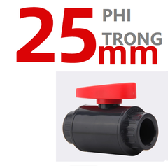 Van Khoá Ống Van bi Sanking PVC Phi Trong Dùng Cho Ống 20 25 32 50 63 75 110, Chuyên Cho Hồ Cá