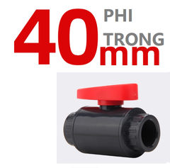 Van Khoá Ống Van bi Sanking PVC Phi Trong Dùng Cho Ống 20 25 32 50 63 75 110, Chuyên Cho Hồ Cá