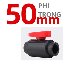 Van Khoá Ống Van bi Sanking PVC Phi Trong Dùng Cho Ống 20 25 32 50 63 75 110, Chuyên Cho Hồ Cá