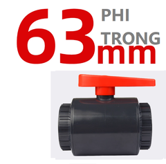 Van Khoá Ống Van bi Sanking PVC Phi Trong Dùng Cho Ống 20 25 32 50 63 75 110, Chuyên Cho Hồ Cá
