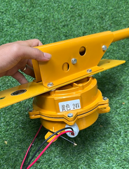 Còi Điện 24V Màu Vàng Loại Lớn Cho Xe Tải, Tàu Sà Lan 1280dB, Dài 46cm